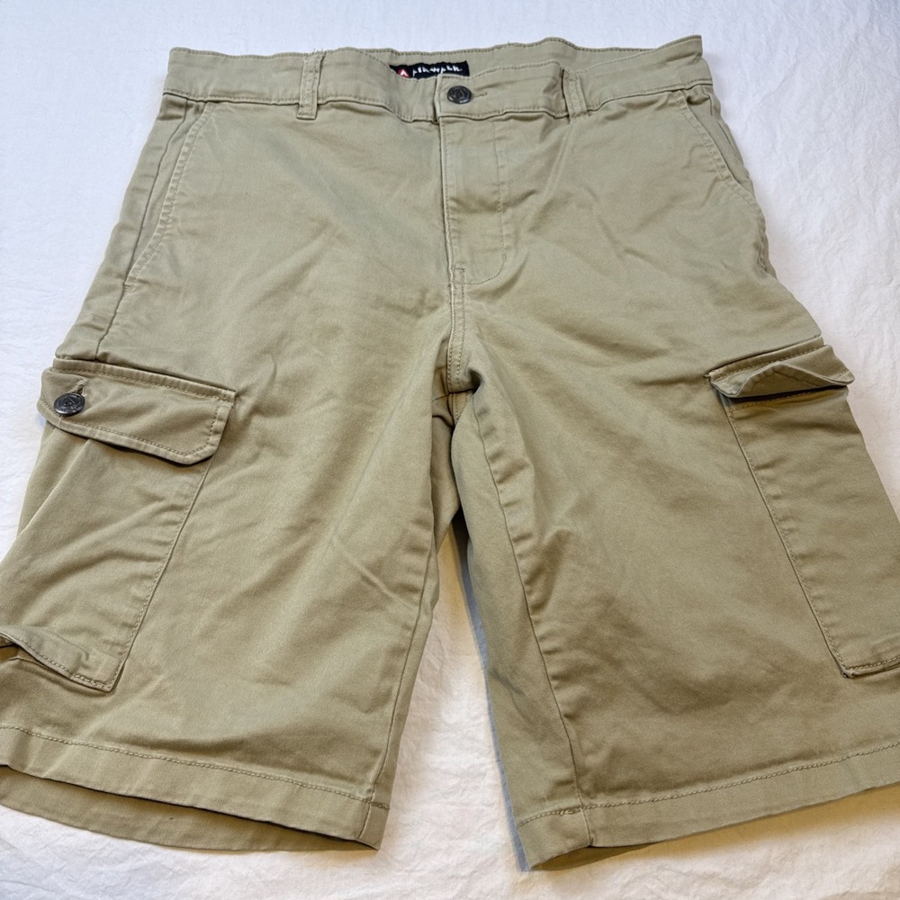 Airwalk Men's Cargo Shorts 32 Khaki Baggy Y2K Skater Grunge Long Length